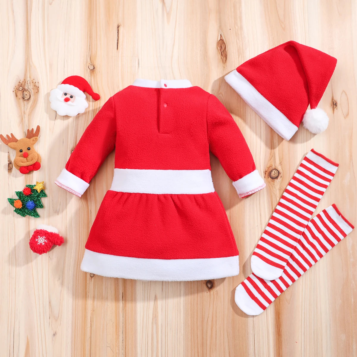 Baby Girl Christmas Dress Set