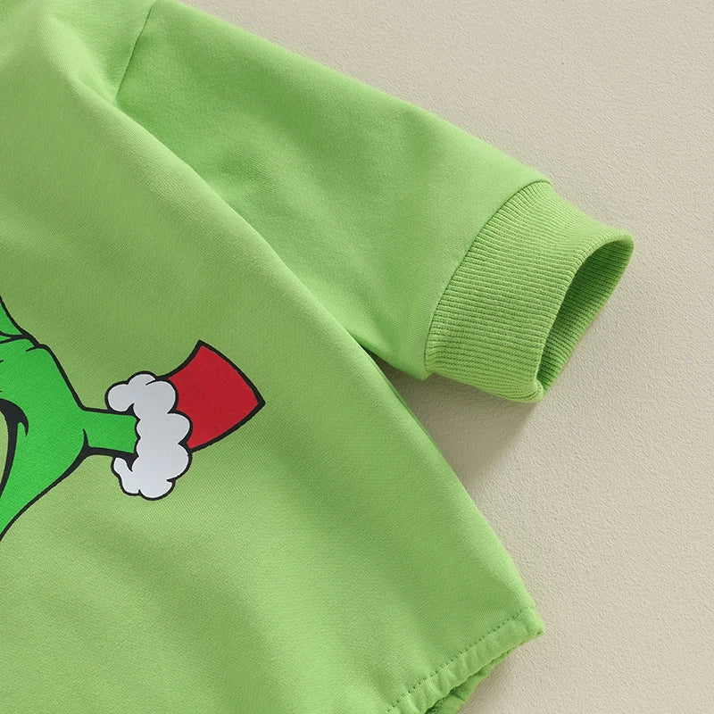 Baby Grinch Long Sleeve Romper
