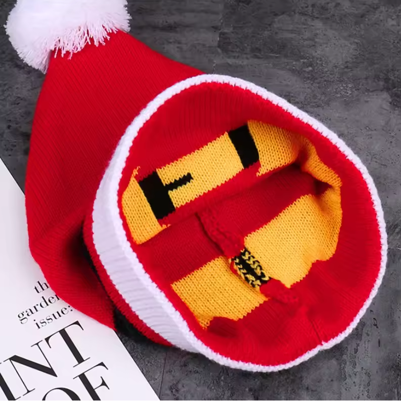 Christmas Cozy Hat Flip-Up Ear Design