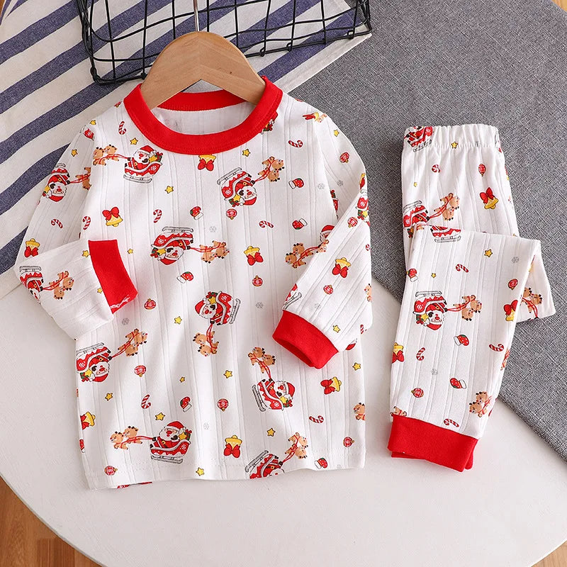 Cotton Christmas Kids Pajama Set