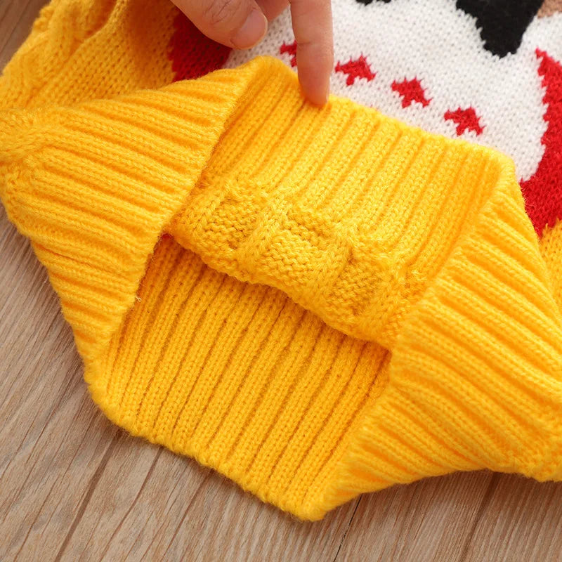 Cozy Holiday Cartoon Turtleneck Sweater