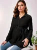 V-Neck Long Sleeve Maternity Top