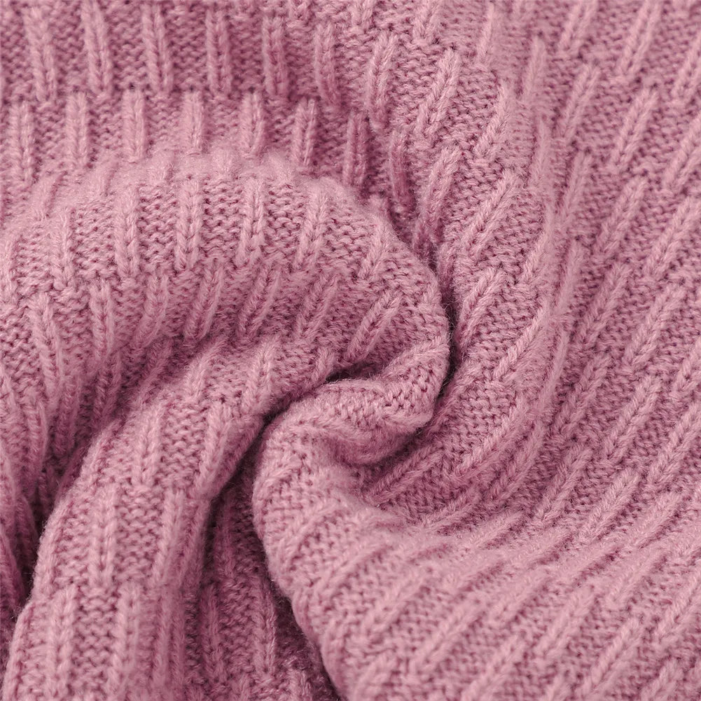 2Pcs Set Baby Knitted Romper Set