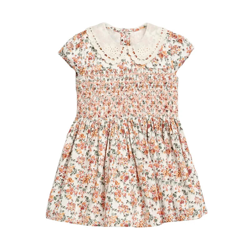 Girls Cotton Floral Dress