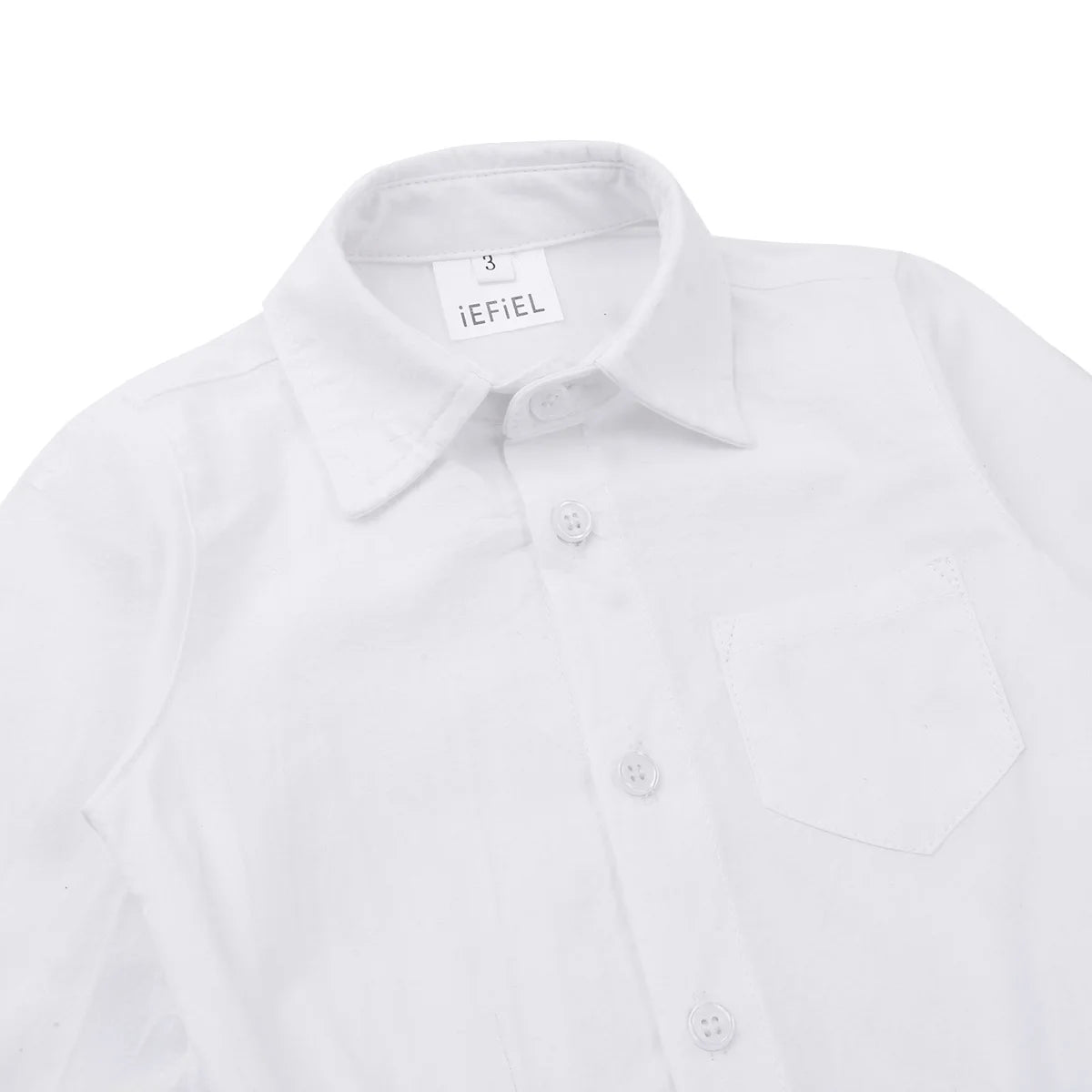 Baby Boy Formal Jumpsuit – White Long Sleeve Wedding Romper