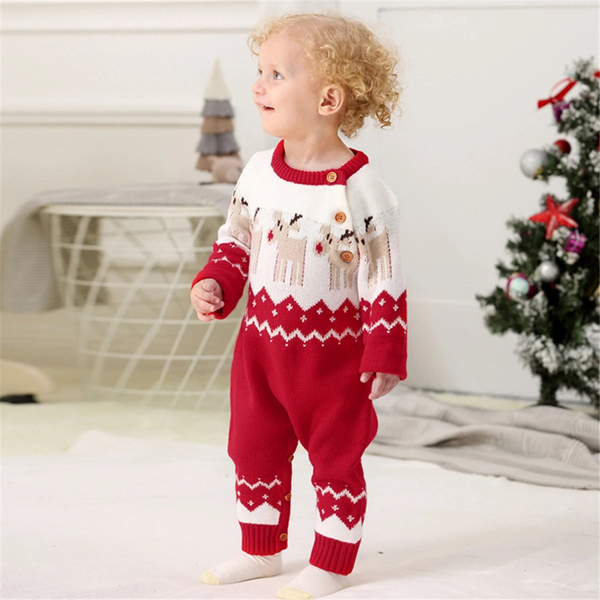 MOMSTAG Sweater Christmas Clothes Romper