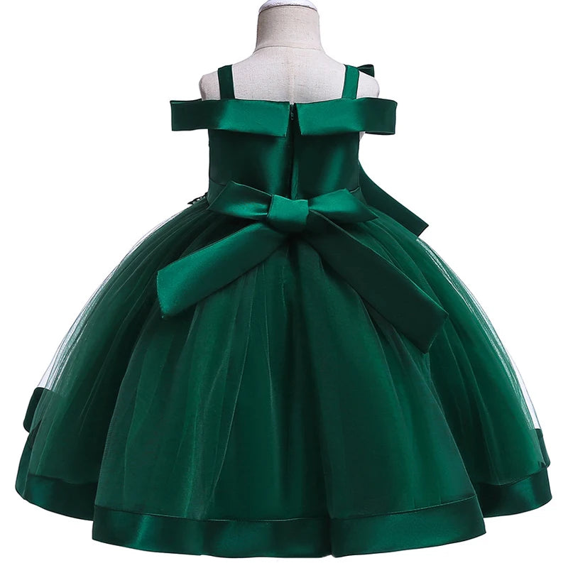 MOMSTAG 3-10 Years Kids Christmas Party Dresses