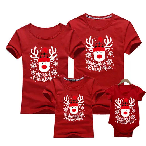 New Christmas Family Matching T-shirt