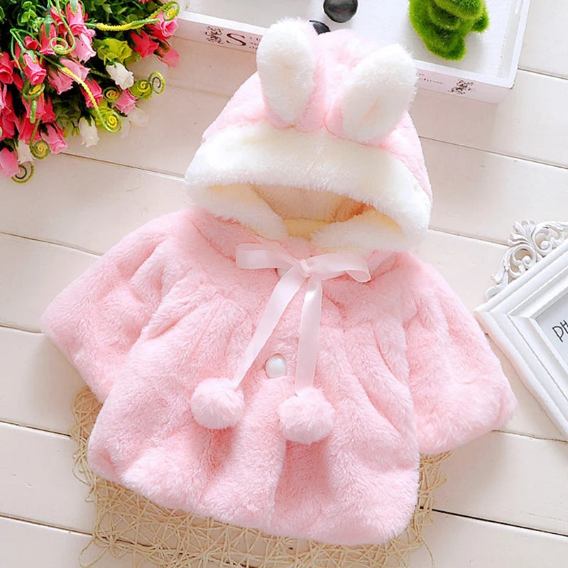 Girls Autumn Winter Warm Hooded