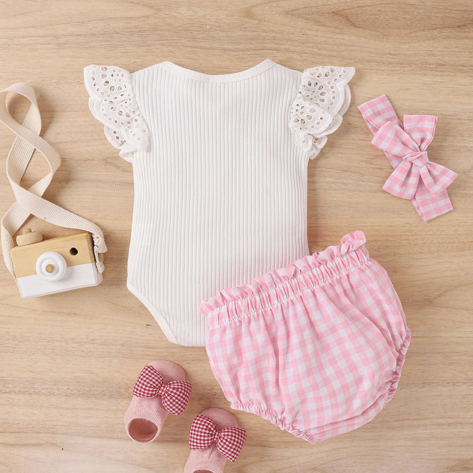 3PCS Baby Girls Casual Suit