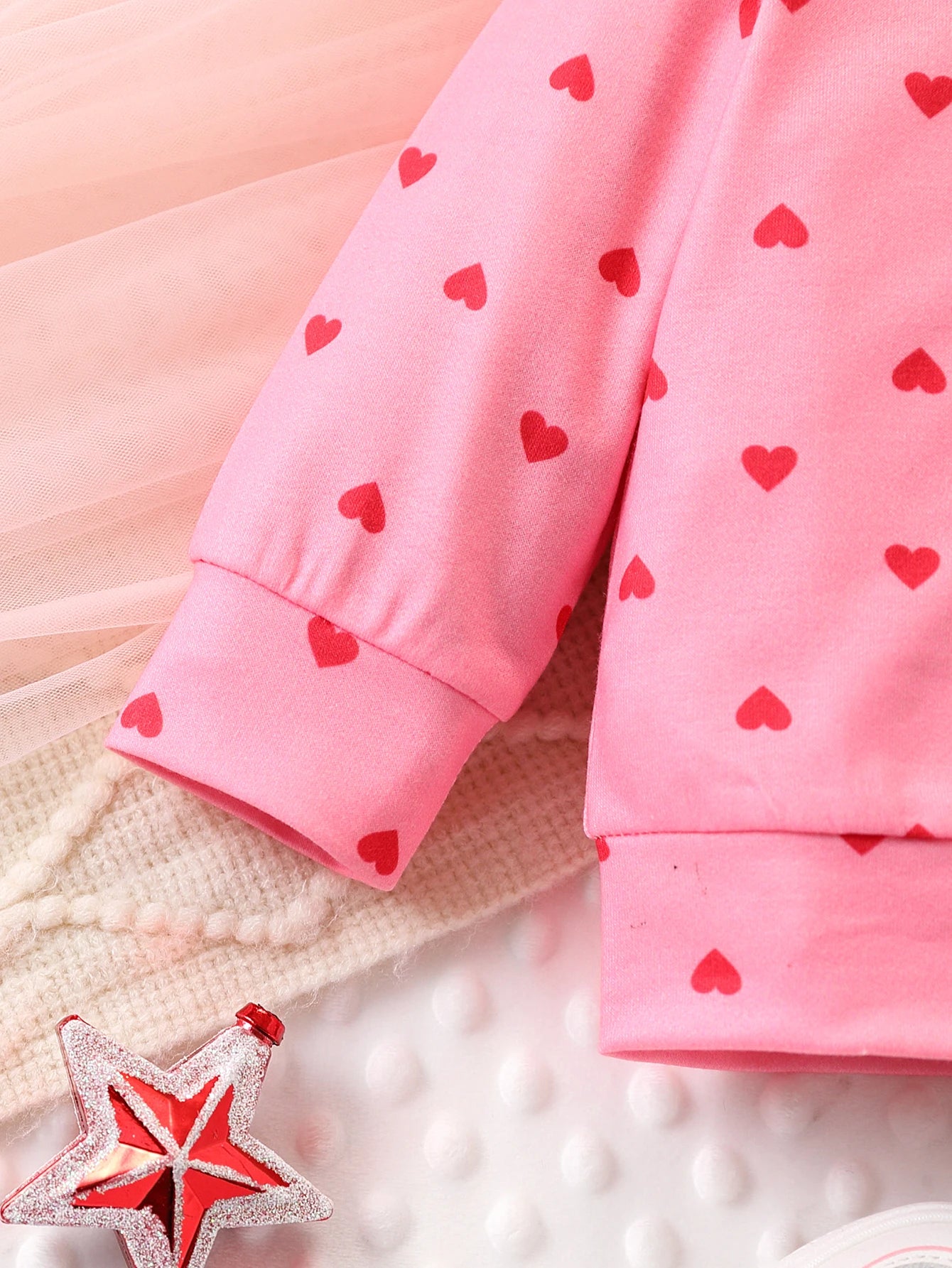Baby Pink Heart Lounge Set