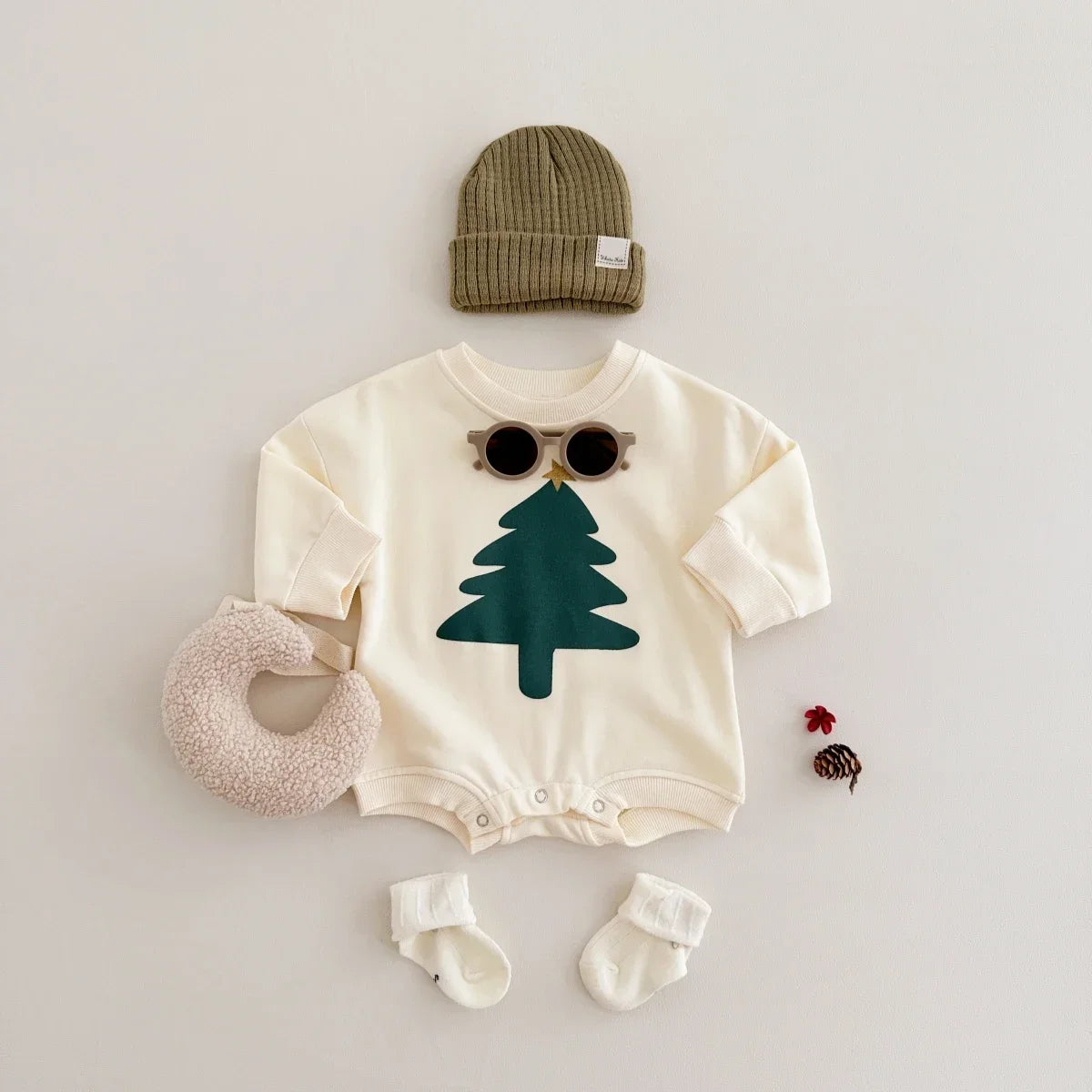 Baby Holiday Bodysuit – Christmas Tree Romper Newborns 0–12M
