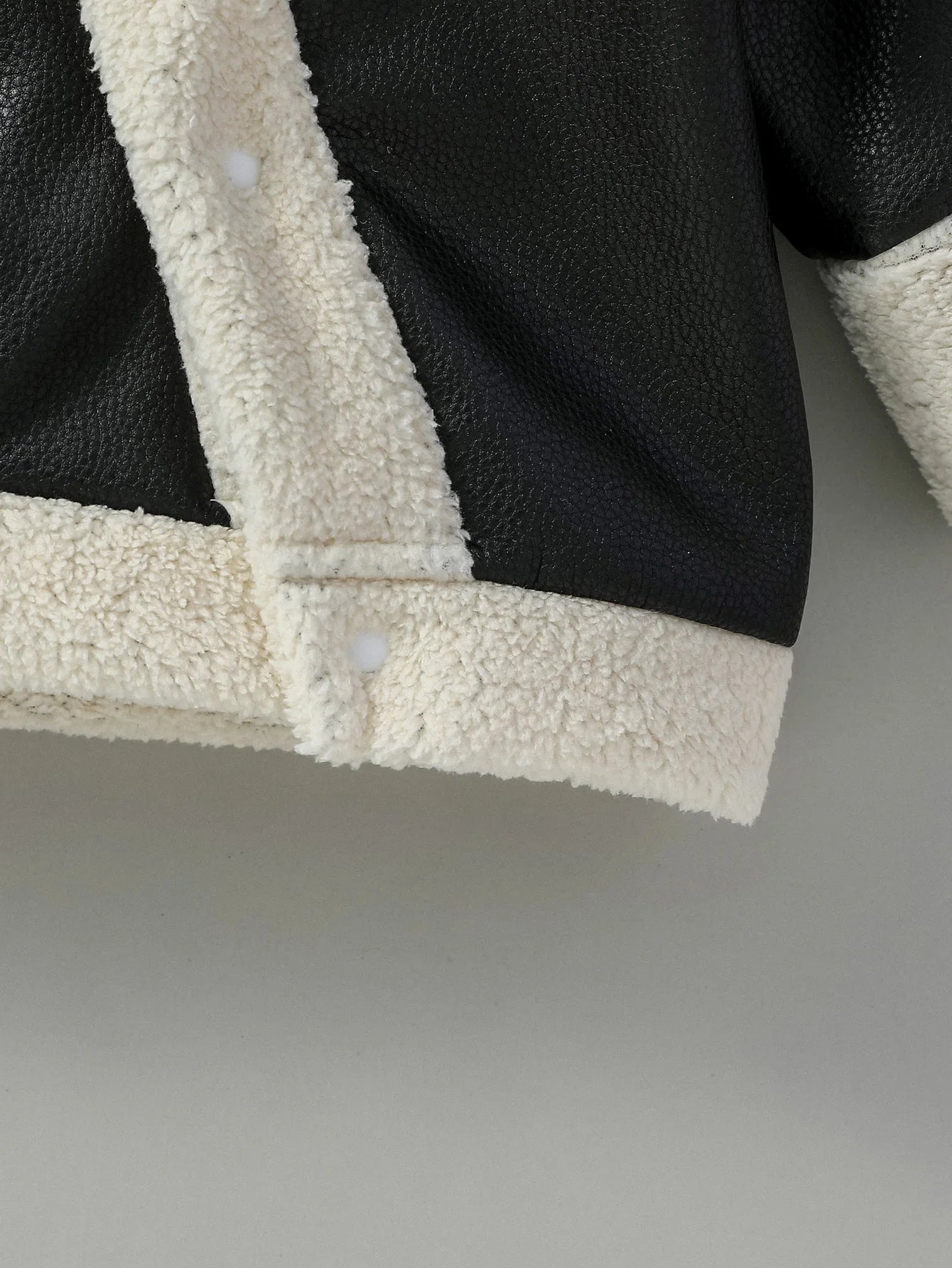 Baby Boys Leather Winter Jacket 3M–3Y