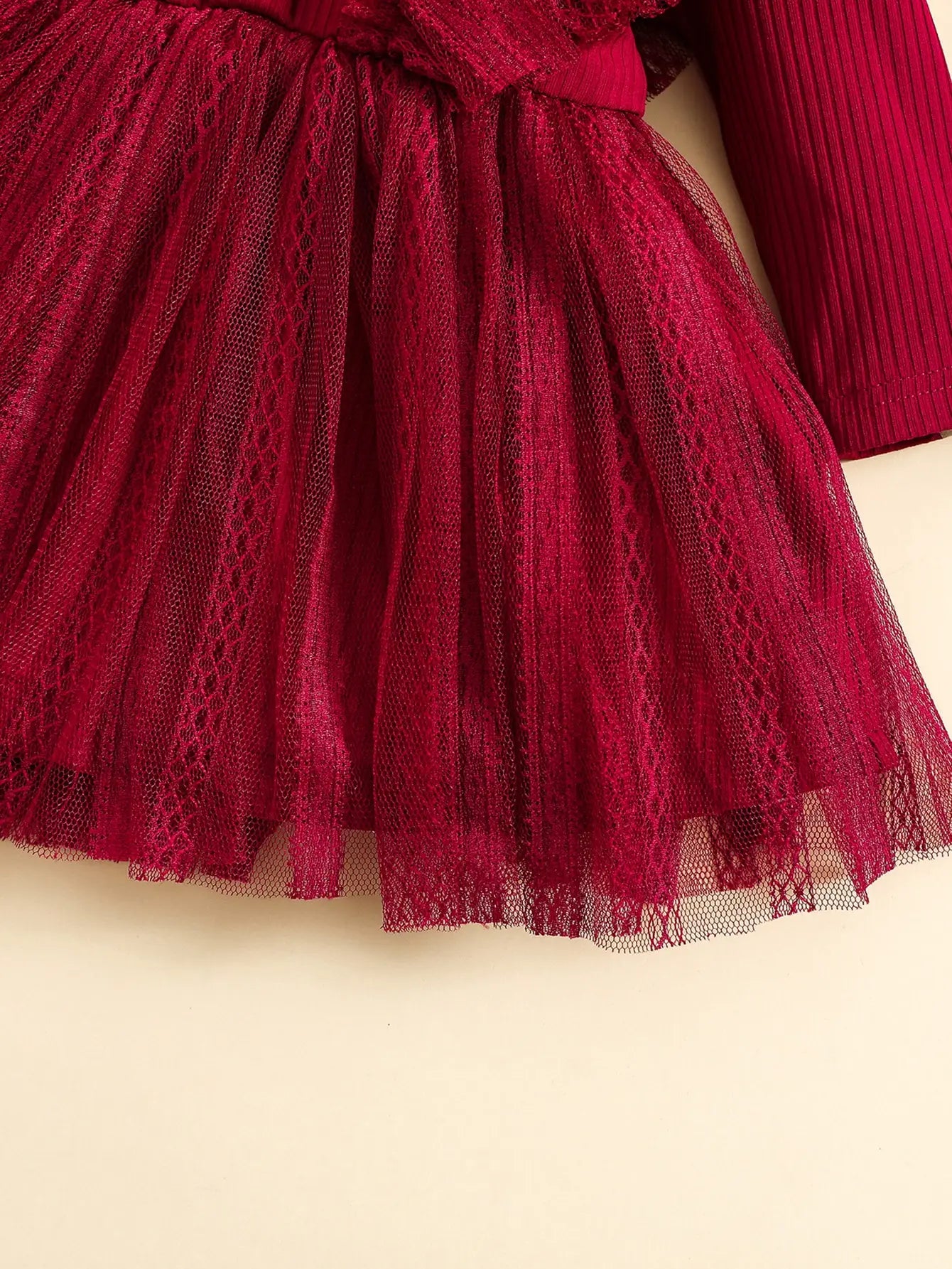 Baby Girl Ruffle Mesh Dress + Headband Set