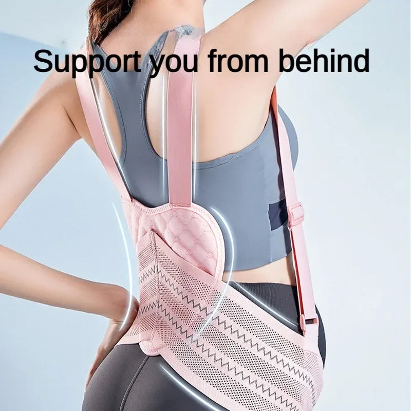 MOMSTAG Maternity Double Support Back/Pelvic Pain Relief Belt