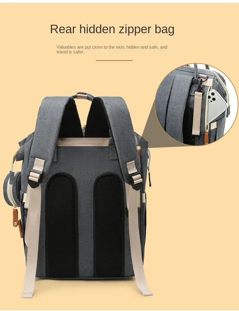 MOMSTAG USB Mummy Bag - Large Capacity Diaper Backpack