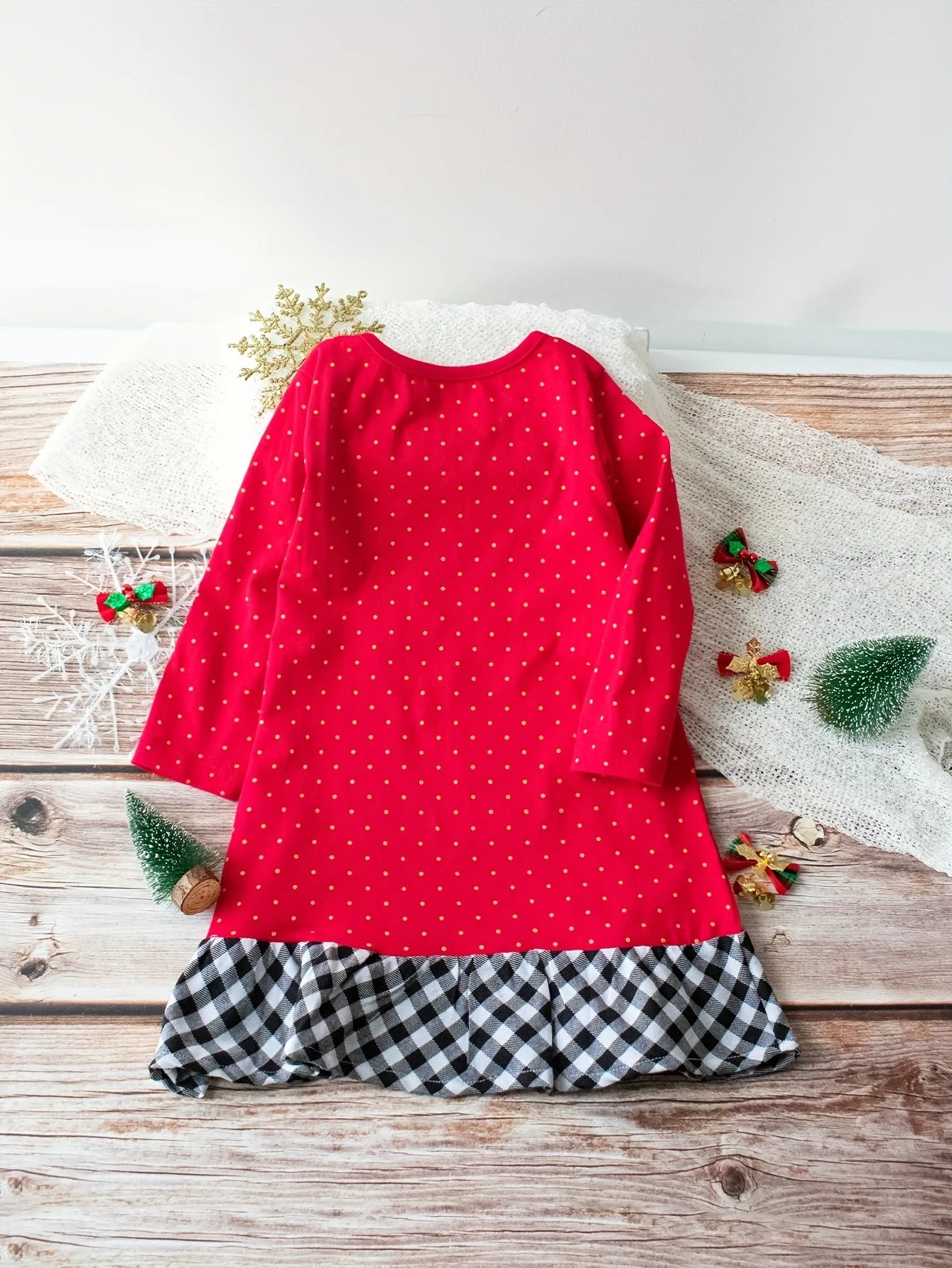 Santa Polka Dot Holiday Dress