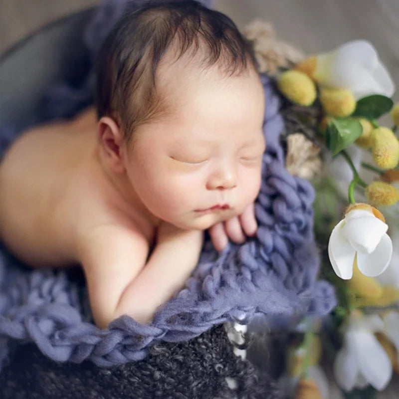 Newborn Article Wool Blanket - Photography Props