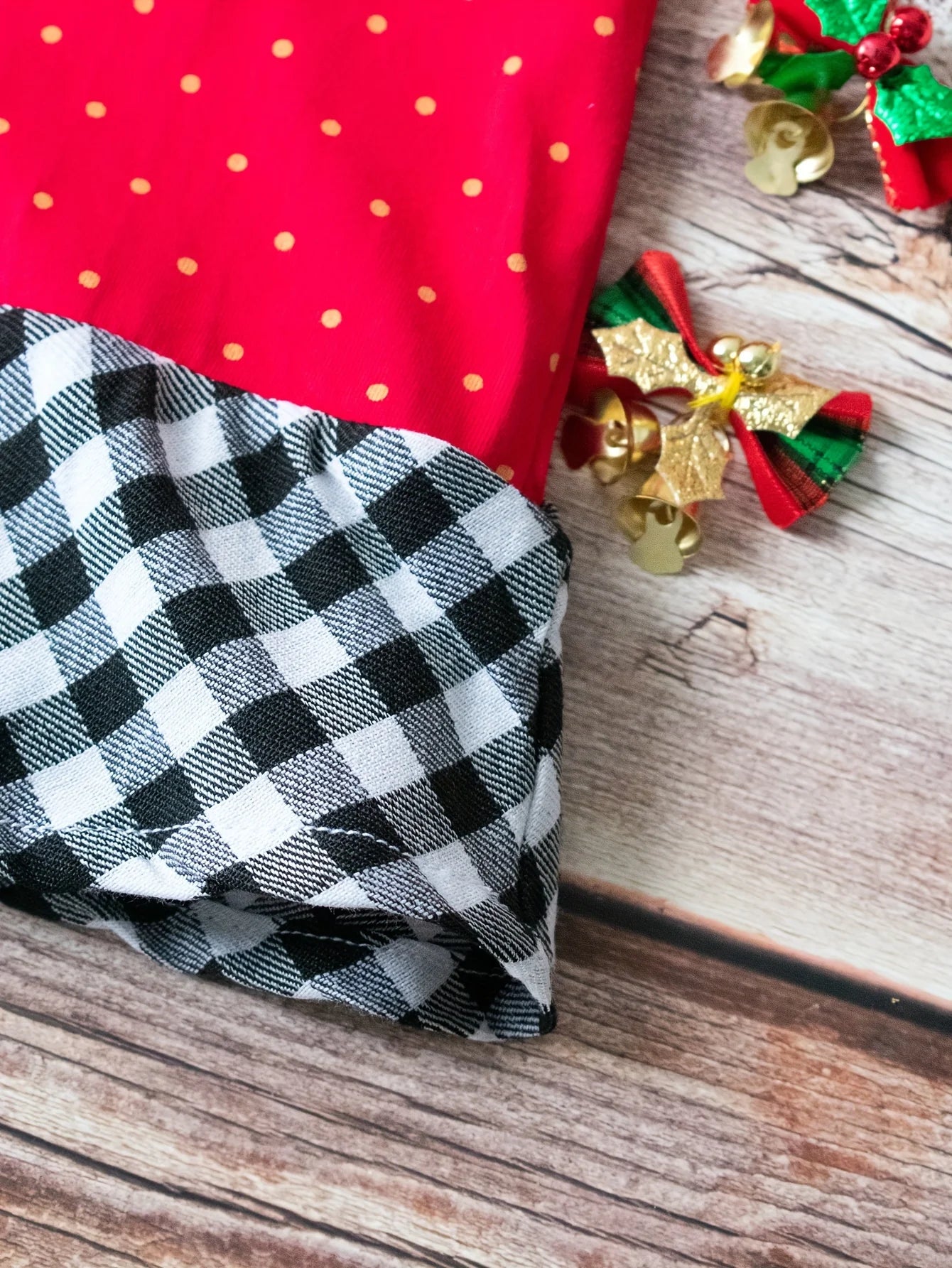 Santa Polka Dot Holiday Dress