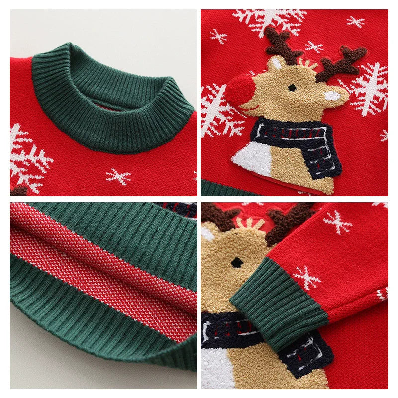 Kids Cashmere Christmas Warm Knit Sweater