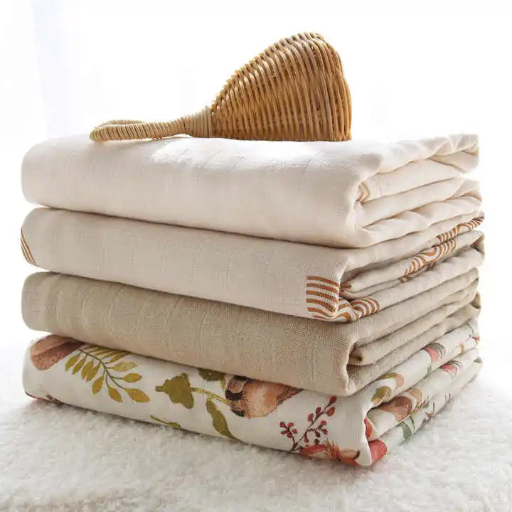 Muslin Bamboo Cotton Fabric Towel for Newborn