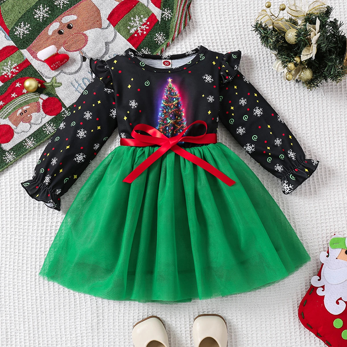 Christmas Princess Dress for Girls