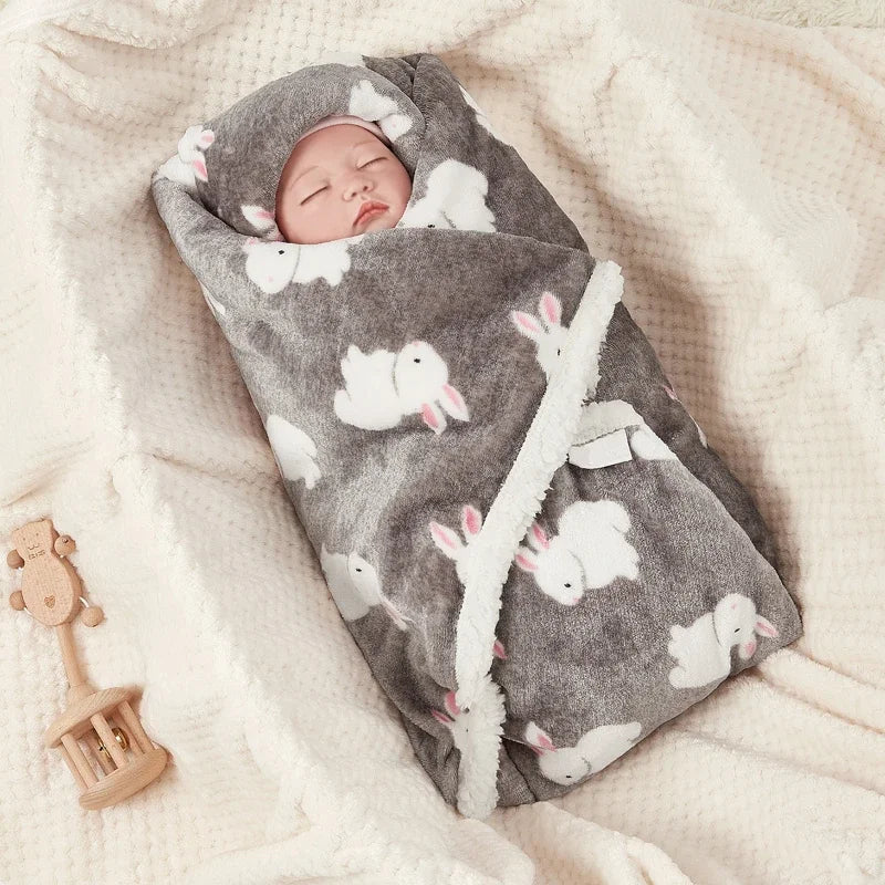 Thick Flannel Baby Swaddle Blanket