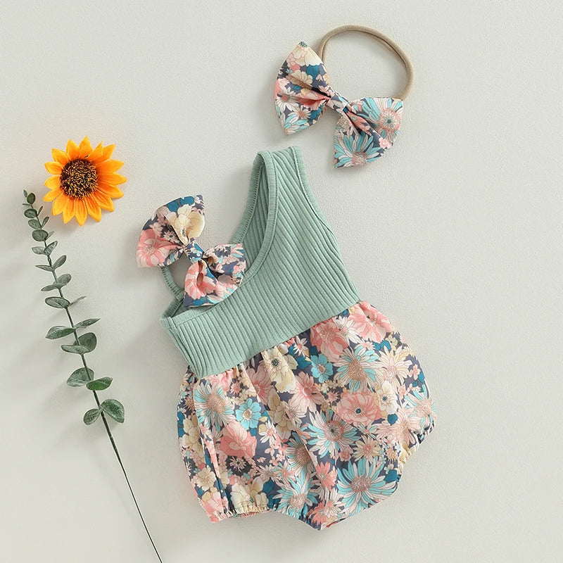 Two Piece Floral Outfits for baby girl