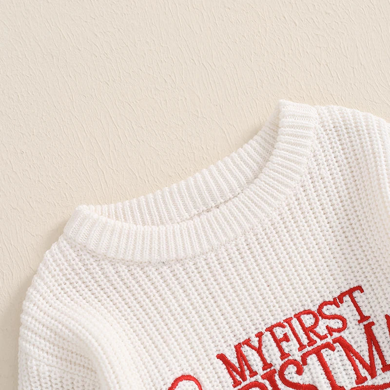 Newborn Christmas Oversized Knitted Sweatshirt