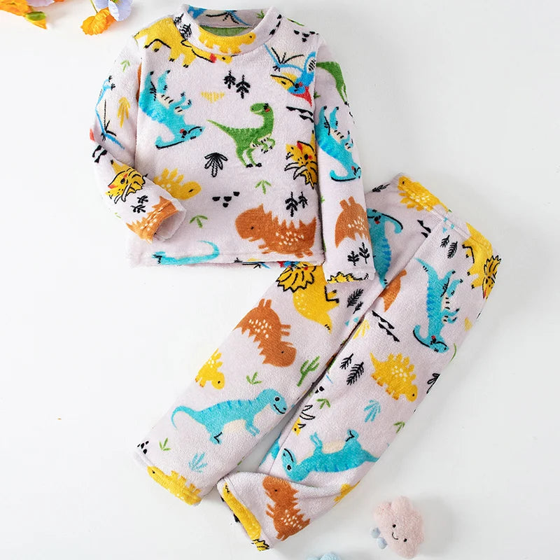Dinosaur Adventure Thermal Pajama Set