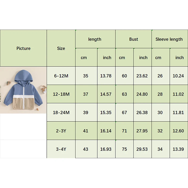 MOMSTAG Toddler Boys Hoodies Coats  Zip Up  Jackets