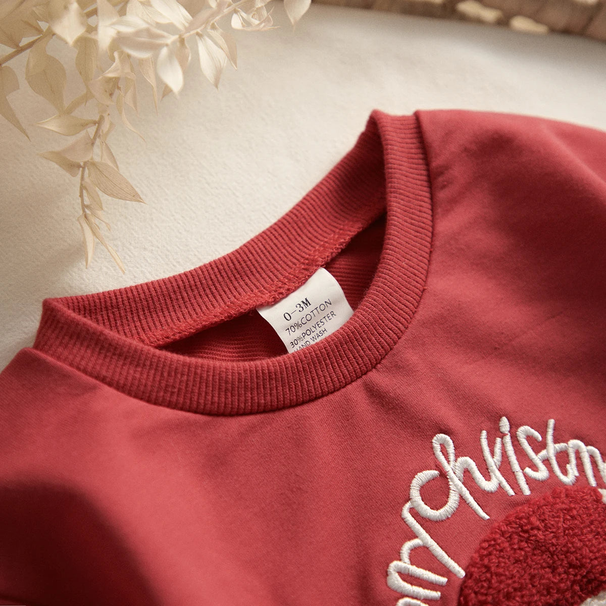 Christmas Cotton Long Sleeve Baby Romper