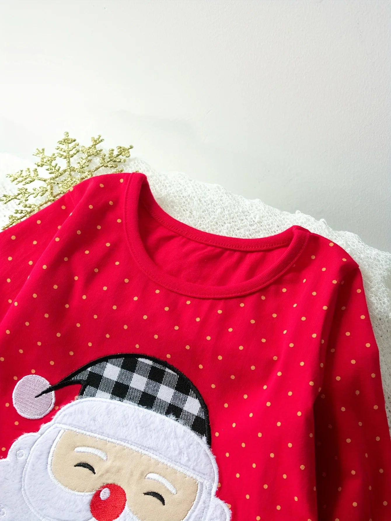 Santa Polka Dot Holiday Dress