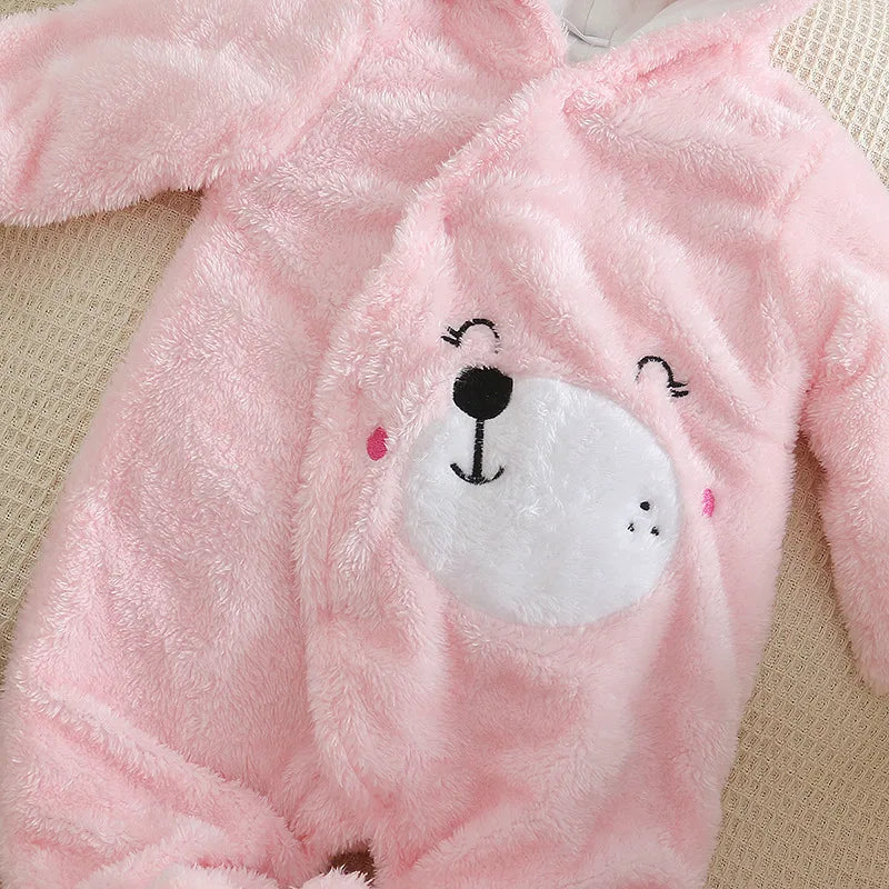 Baby Cotton Plush Winter Romper 0-18M