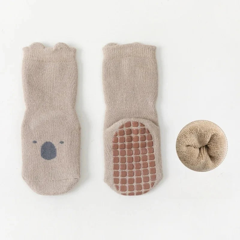 Cute Anti-slip Winter Cotton Kids Baby Socks