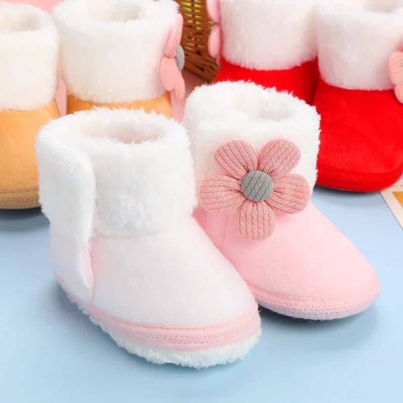 Baby Winter Snow Boots with Pompom 0–18M
