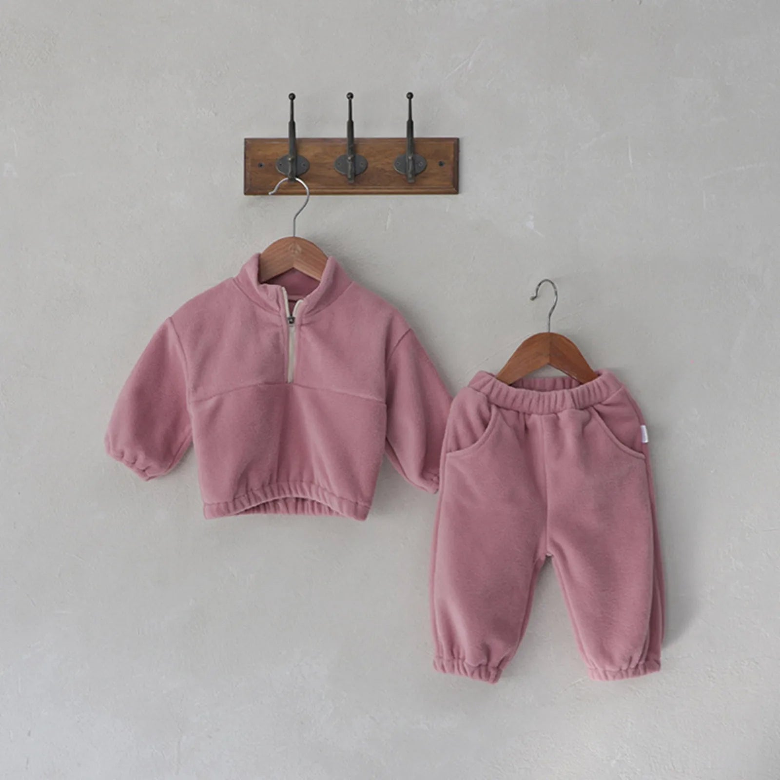 MOMSTAG Winter Baby Coats+Pants 2Pcs Sports Tracksuit