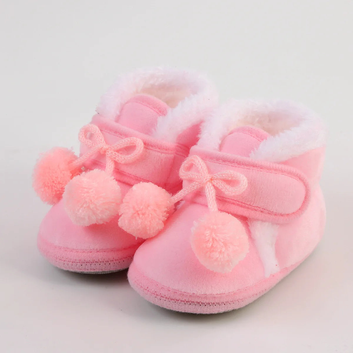 Baby Winter Snow Boots with Pompom 0–18M