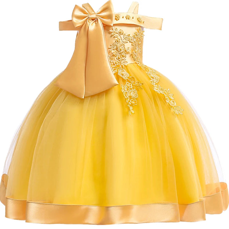 MOMSTAG 3-10 Years Kids Christmas Party Dresses