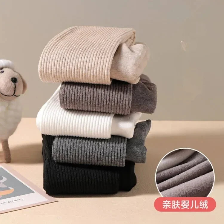 Girls Velvet Winter Thermal Tights