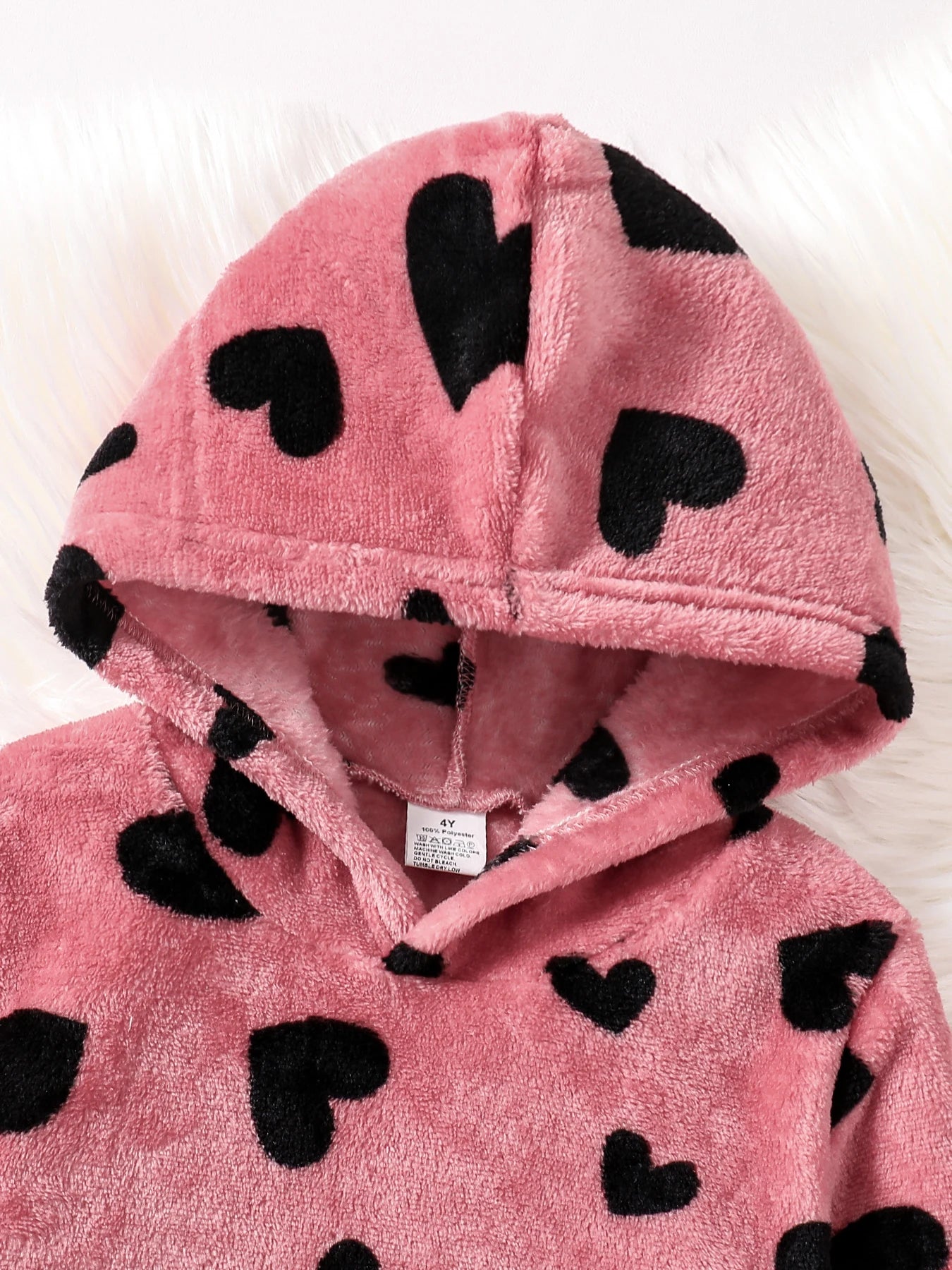 Girls 2PC Fleece Hooded Set 4-8Y