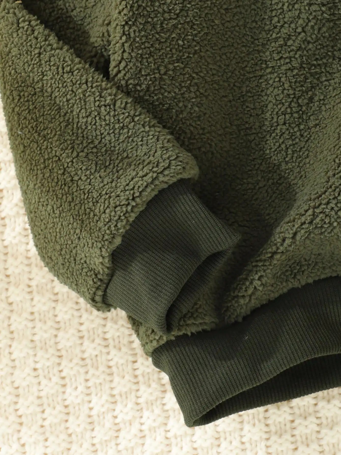 Baby Boys  Military Green Winter Sweatshirt