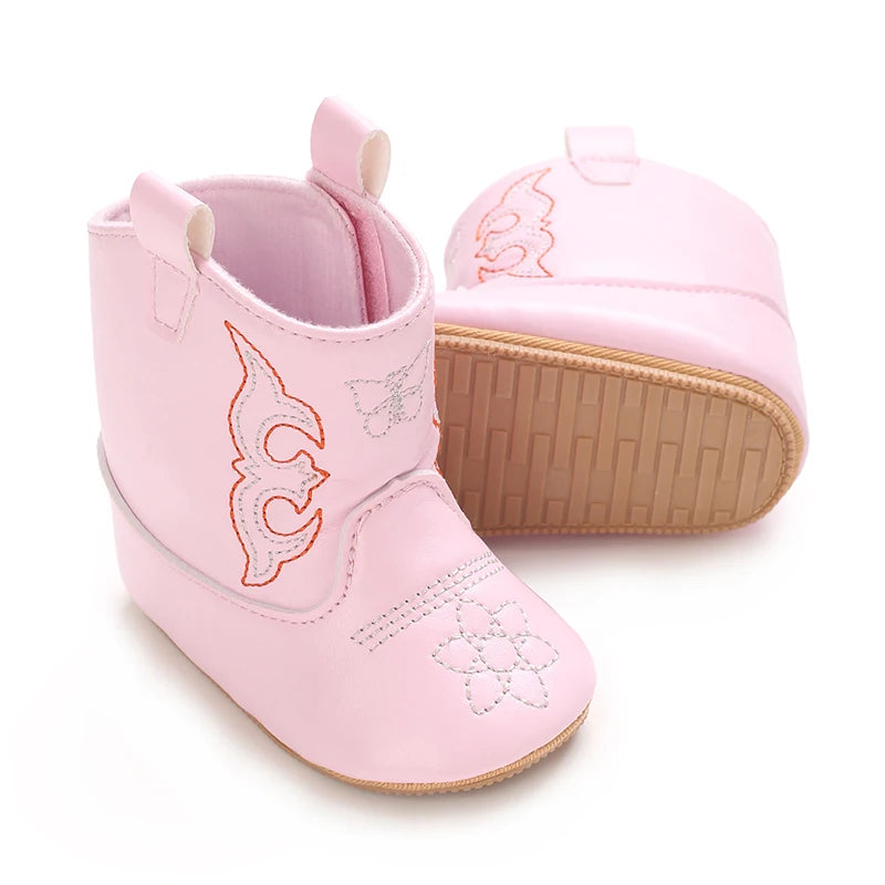 Baby Retro Leather Winter Boots 0-12M