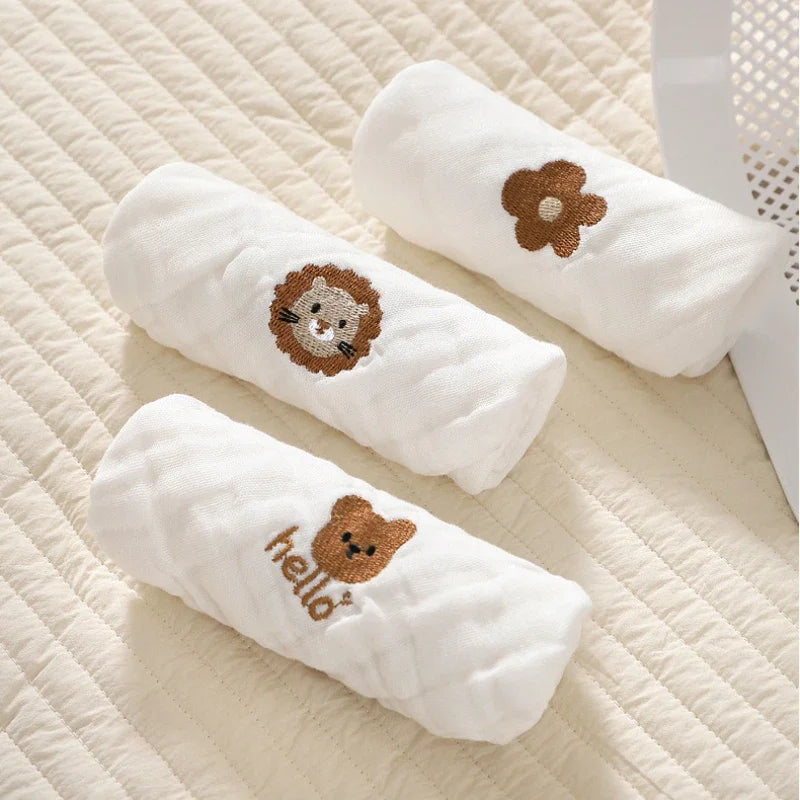 6 Layer Cotton Embroidery Burp Cloth