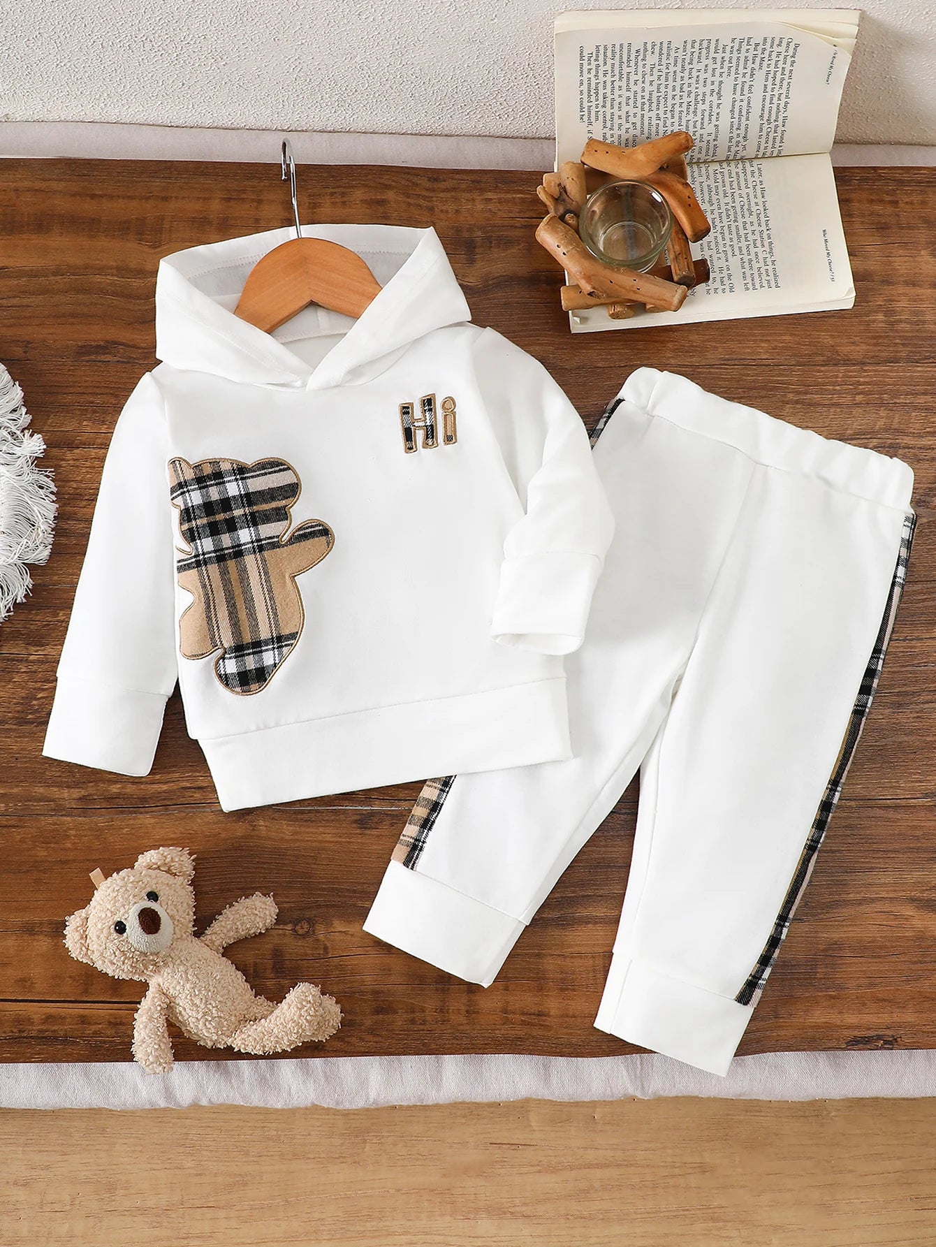 Baby Bear Hoodie Outfit Set 6M–3Y