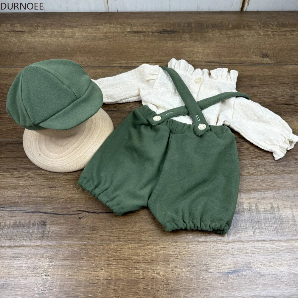 Newborn Retro Gentlemen Outfit - Photography Props