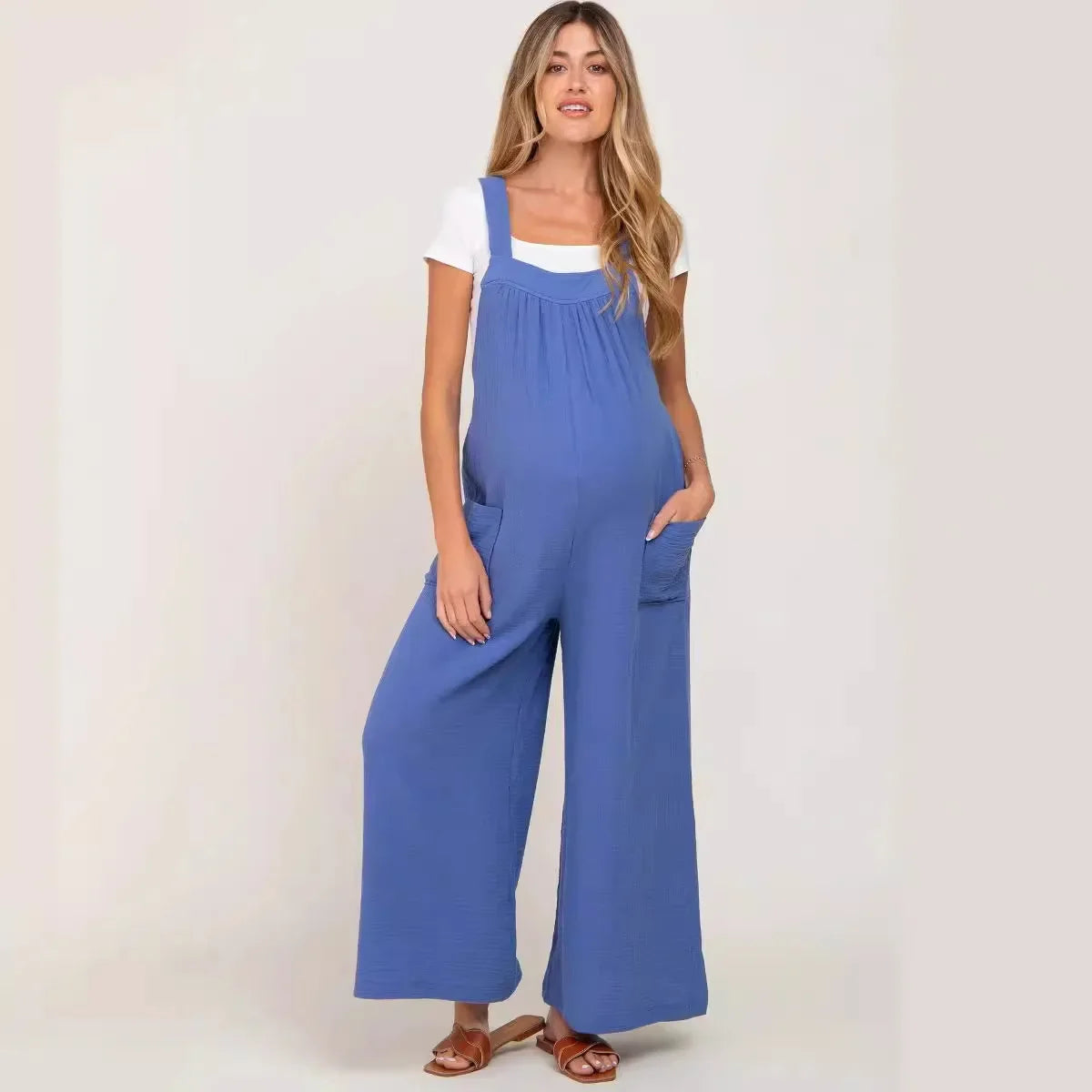 MOMSTAG Postpartum Wide-Leg Cargo Pants