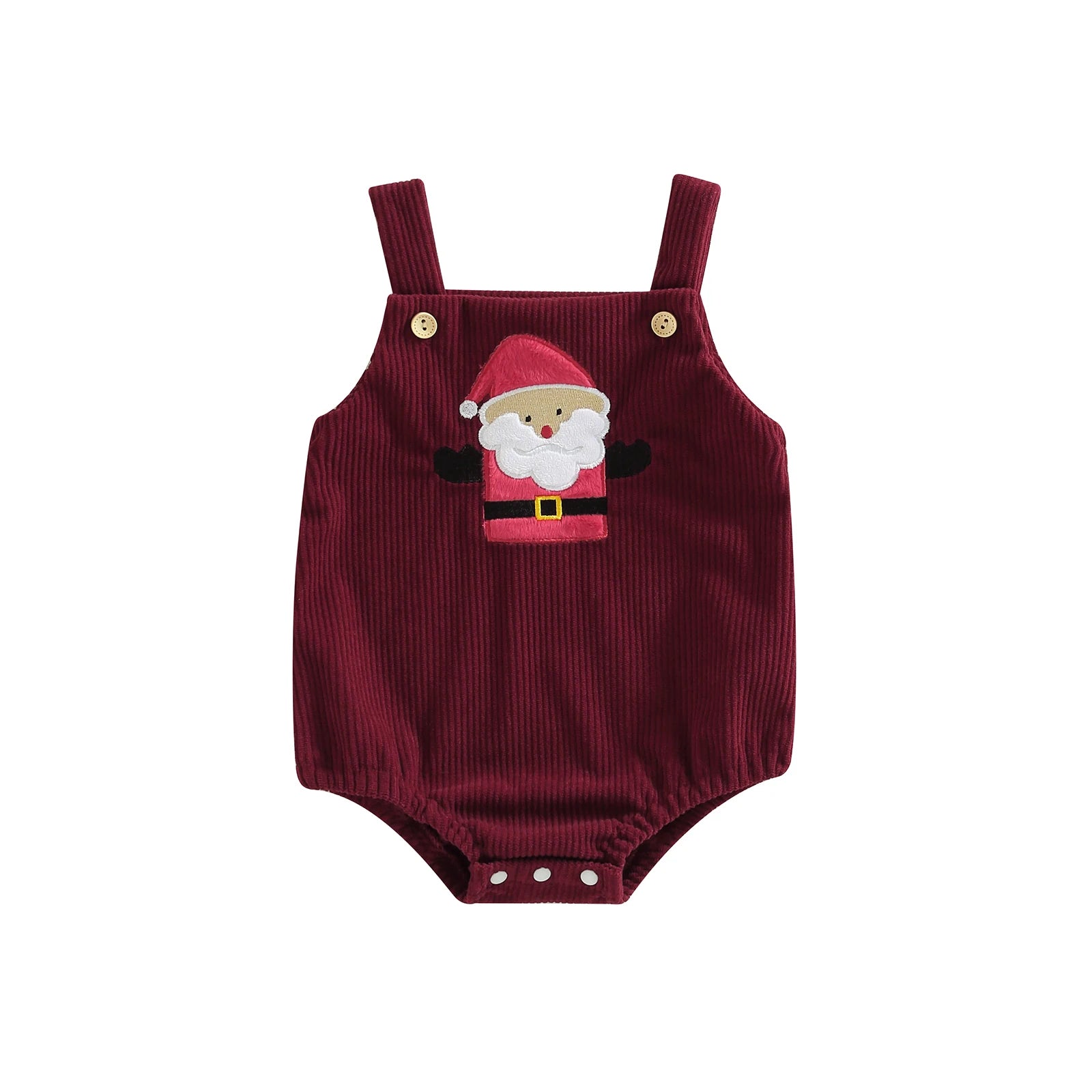 Christmas Corduroy Baby Romper 0-18M