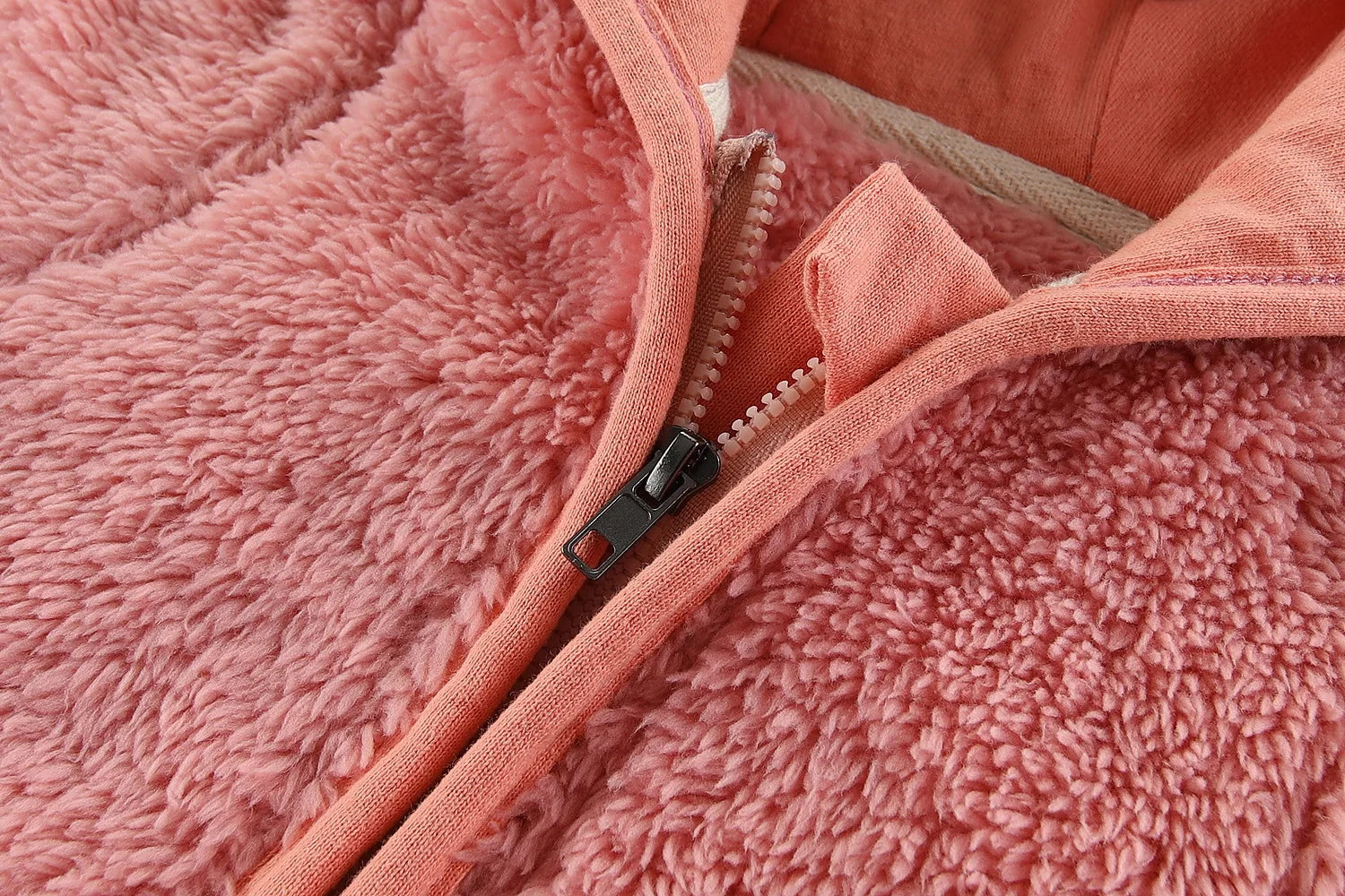 Baby Bear Ears Fleece Hooded Jacket