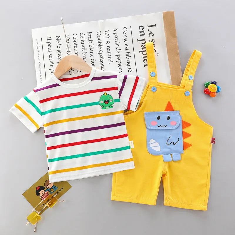 Cotton T-Shirt and shorts Set for toddler boys